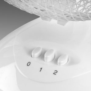 8713415385113 VT9-blanc ventilateur de table 22 cm avec fonction pivotante