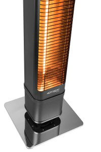 8713415334562 Heat and Beat Tower terrasverwarmer carbon met muziek en led lampen